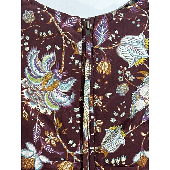 Ulla Johnson Elise Top Woman's 00 Heliotrope Silk Puff Sleeve Blouse Ruched - Picture 5 of 10